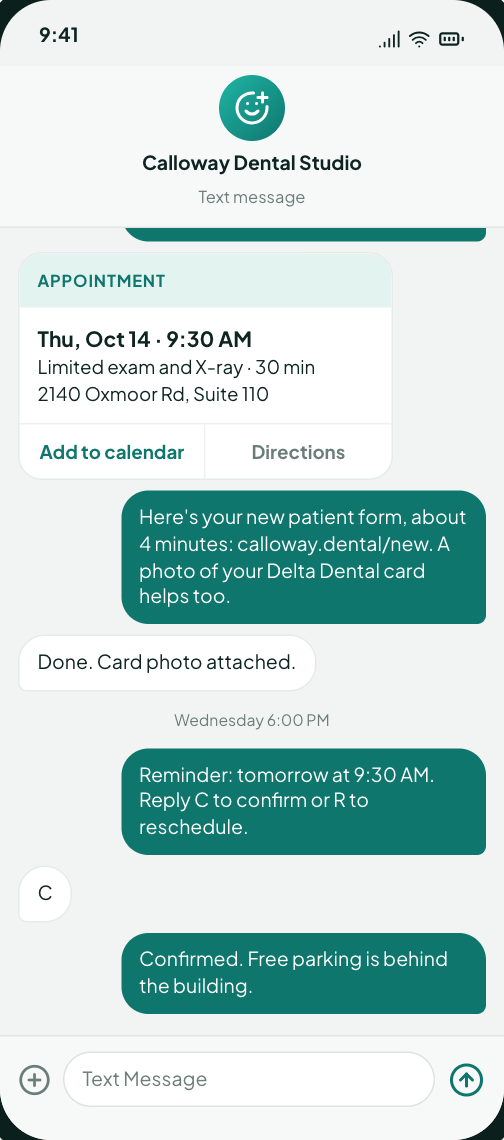 What the patient receives