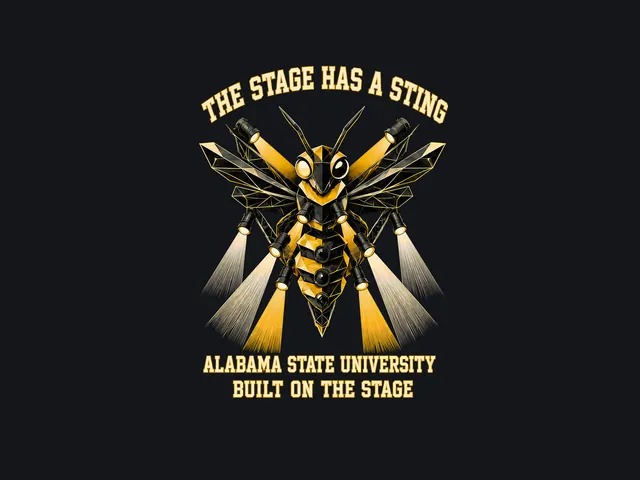 Jacket back artwork: The stage has a sting, with a gold hornet