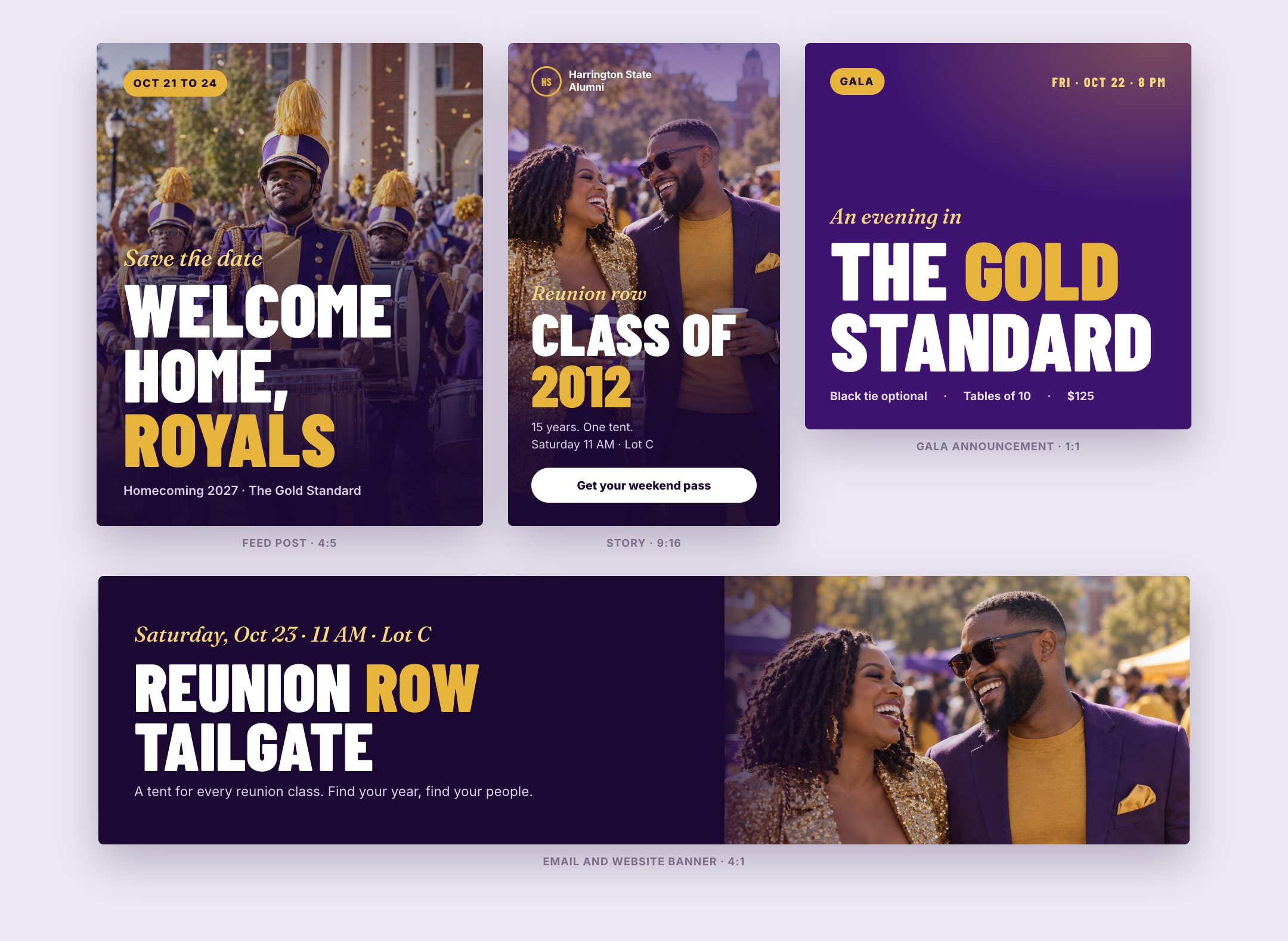 Social kit: feed, story, gala and banner